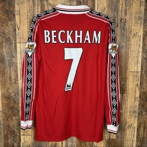 Red Soccer Jersey with Number 7